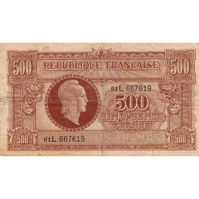 Billet Du Tr Sor Marianne Francs