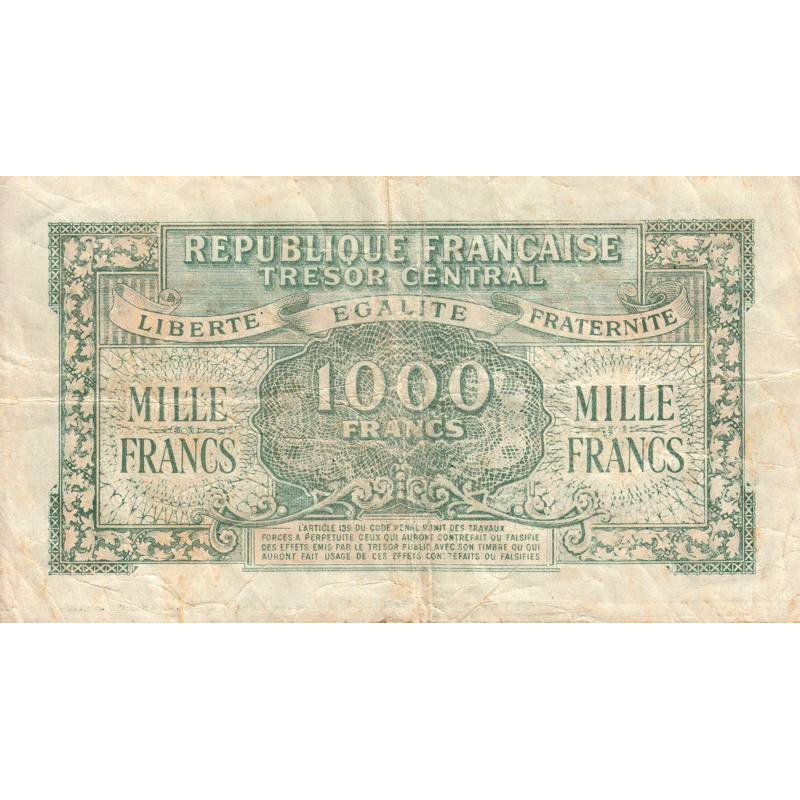 VF 13 02 1000 francs Marianne 1945 Série 23E Etat TB