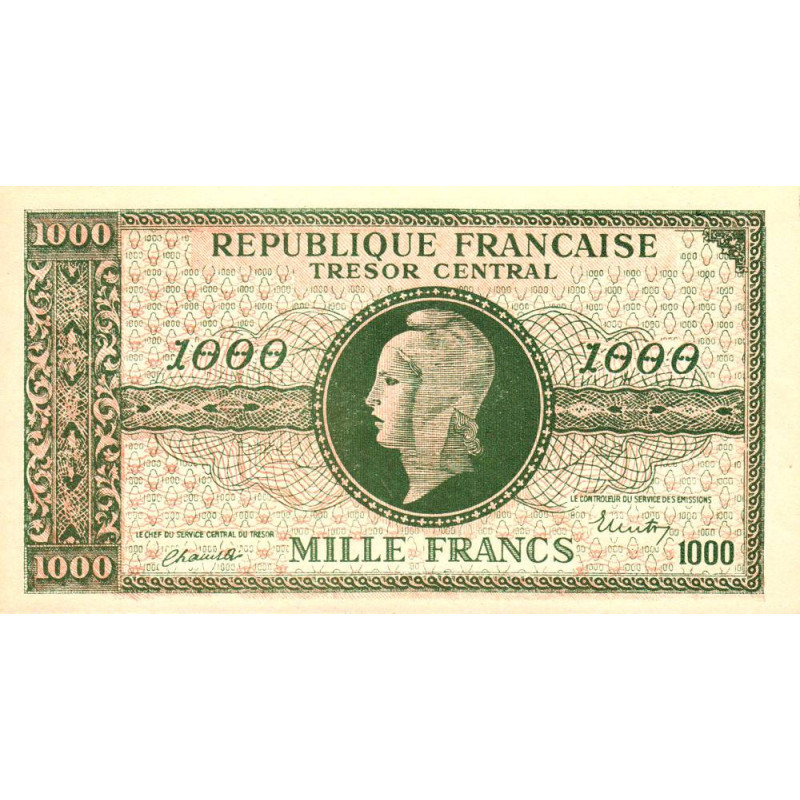 Billet Du Tr Sor Marianne Francs