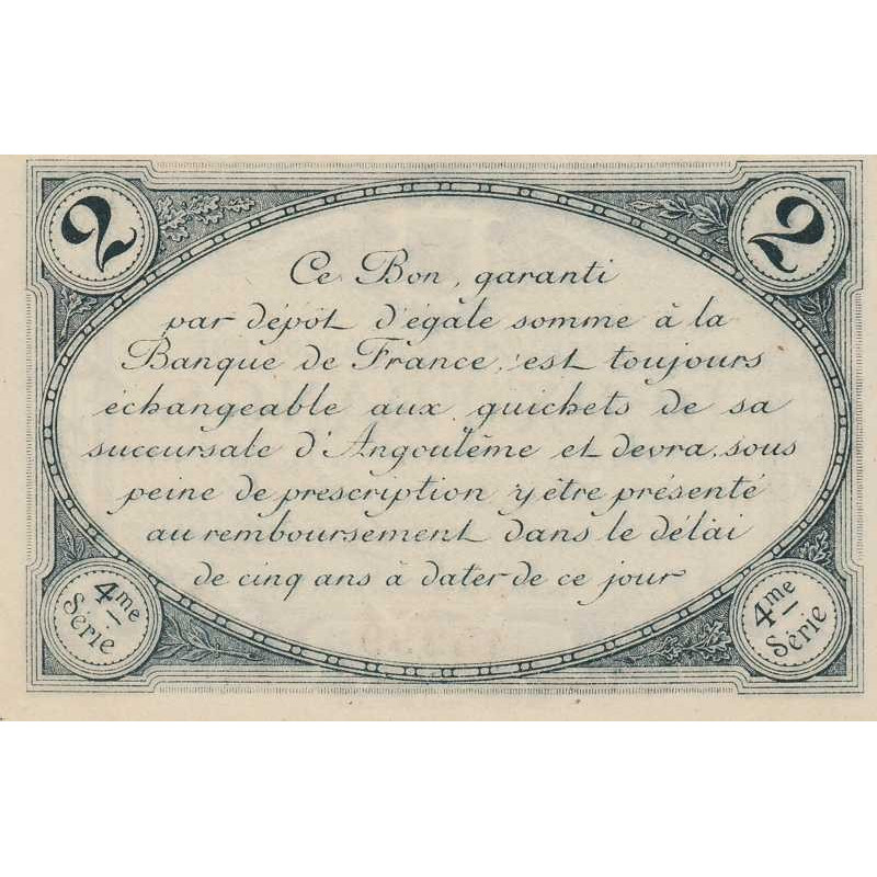 Billet Des Chambres De Commerce Angoul Me Francs