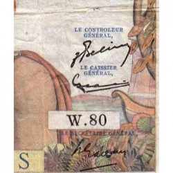 F 48-05 - 16/08/1951 - 5000 francs - Terre et Mer - Série W.80 - Remplacement - Etat : TB+