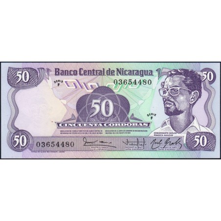 Nicaragua - Pick 140 -  50 córdobas - Série F - 06/08/1984 - Etat : NEUF