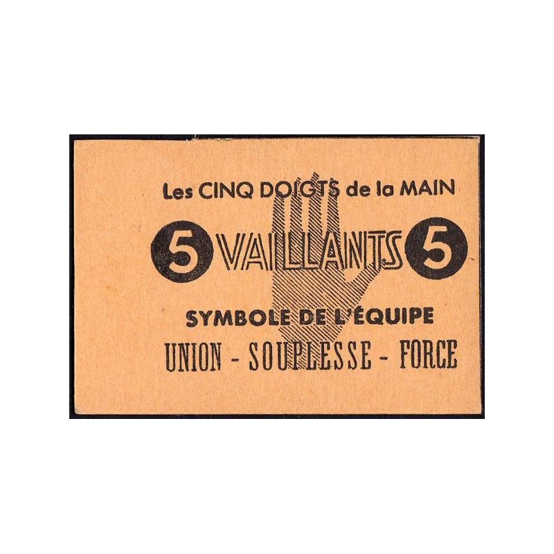 Billet de 5 vaillants - 1ère série /C - 1943 - Etat : NEUF