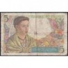 F 05-02 - 22/07/1943 - 5 francs - Berger - Série Q.43 - Etat : TB-