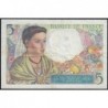 F 05-02 - 22/07/1943 - 5 francs - Berger - Série H.44 - Etat : TTB+