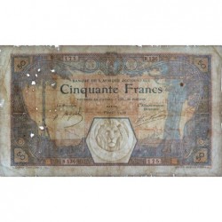 Sénégal - Dakar - Pick 9Bb_2 - 50 francs - Série B.136 - 11/02/1926 - Etat : TB-