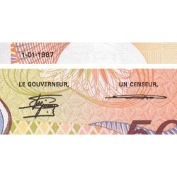 Tchad - Pick 9b - 500 francs - Série Z.02 - 01/01/1987 - Etat : SUP+ à SPL