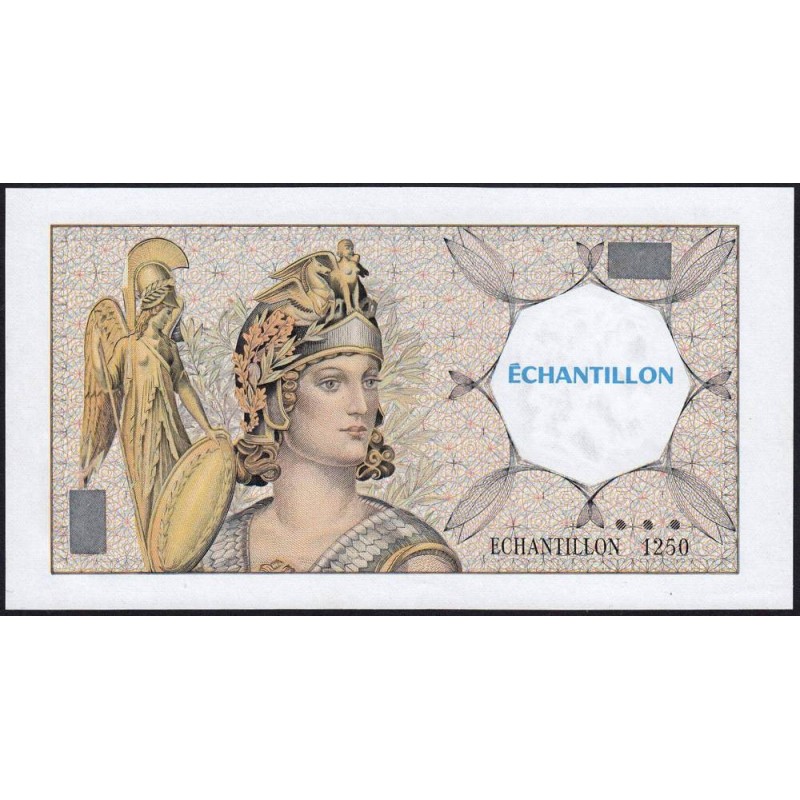 Athena à gauche - Format 100 francs DELACROIX - DIS-03-F-02 - Etat : SPL+