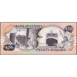 Guyana - Pick 30e_1 - 20 dollars - Série B/79 - 2006 - Etat : NEUF