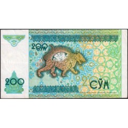 Ouzbékistan - Pick 80 - 200 som - Série IF - 1997 - Etat : TTB