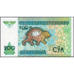 Ouzbékistan - Pick 80 - 200 som - Série TT - 1997 - Etat : NEUF