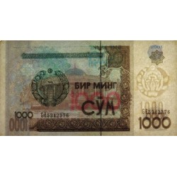 Ouzbékistan - Pick 82 - 1'000 som - Série GR - 2001 - Etat : TTB+