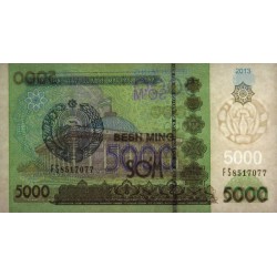 Ouzbékistan - Pick 83 - 5'000 som - Série FS - 2013 - Etat : NEUF