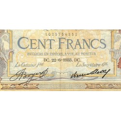 F 24-12a - 26/05/1933 - 100 francs - Merson grands cartouches - Série E.41031 - Etat : TB