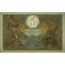 F 24-13 - 27/09/1934 - 100 francs - Merson grands cartouches - Série Z.46036 - Etat : TTB+