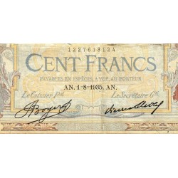 F 24-14 - 01/08/1935 - 100 francs - Merson grands cartouches - Série O.49105 - Etat : TB