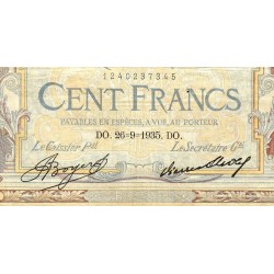 F 24-14 - 26/09/1935 - 100 francs - Merson grands cartouches - Série N.49610 - Etat : TB