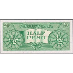 Philippines - Pick 132a_1 - 1/2 peso - Série Y - 1949 (1957) - Etat : NEUF