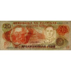 Philippines - Pick 150a - 20 piso - Série AB - 1949 (1972) - Etat : NEUF