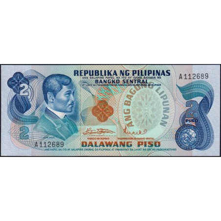 Philippines - Pick 152a_1 - 2 piso - Série A - 1949 (1974) - Etat : NEUF