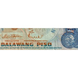 Philippines - Pick 152a_2 - 2 piso - Série EJ - 1949 (1974) - Etat : TB-