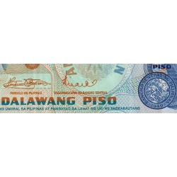 Philippines - Pick 152a_2 - 2 piso - Série FD - 1949 (1974) - Etat : TTB