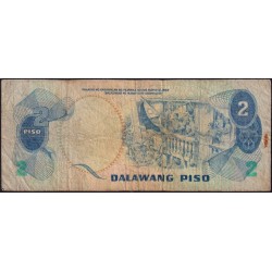 Philippines - Pick 152a_2 - 2 piso - Série GN - 1949 (1974) - Etat : B+