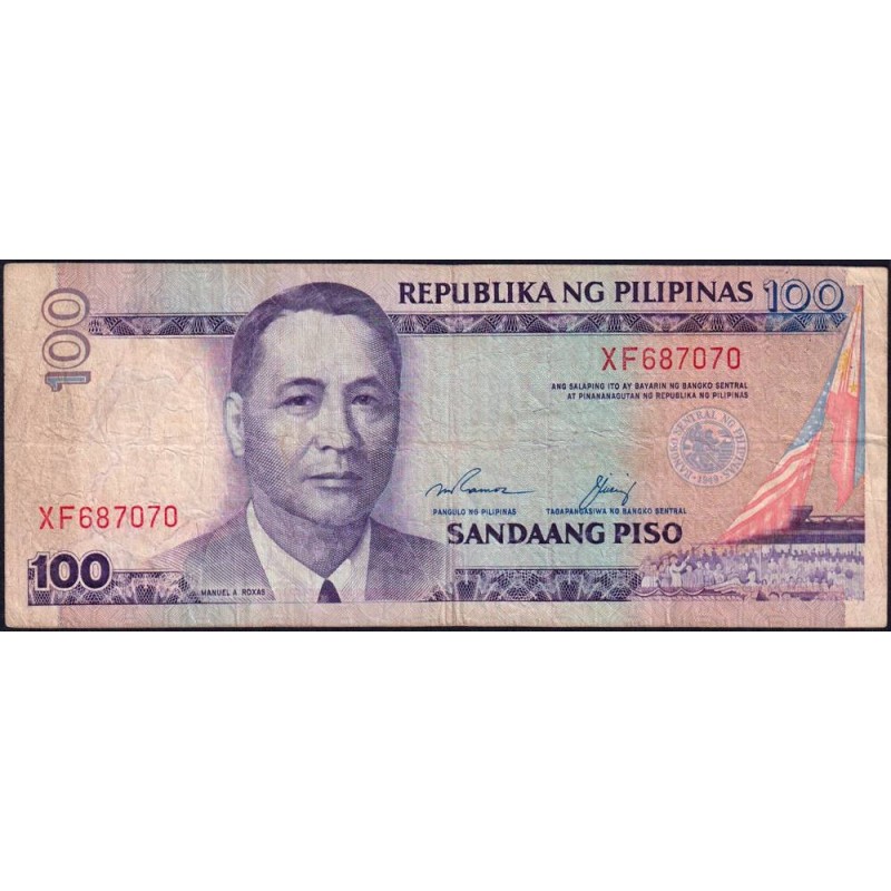 Philippines - Pick 172e - 100 piso - Série XF - 1949 (1992) - Etat : TB