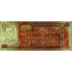 Philippines - Pick 182h - 20 piso - Série MY - 2001 - Etat : TB+