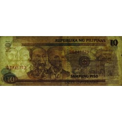 Philippines - Pick 187f_2 - 10 piso - Série QG - 2000 - Etat : TB