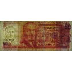 Philippines - Pick 193b_5 - 50 piso - Série RS - 2009 - Etat : TB-