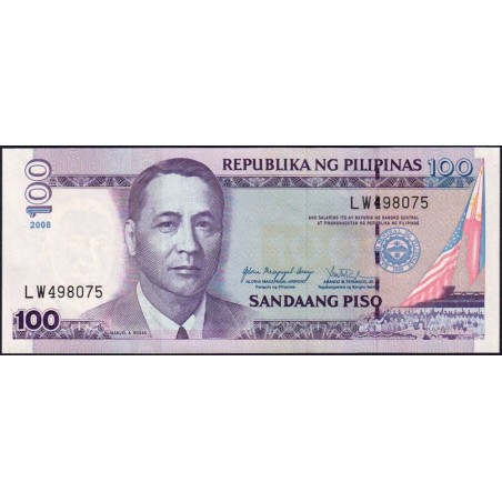 Philippines - Pick 194b_4 - 100 piso - Série LW - 2008 - Etat : NEUF