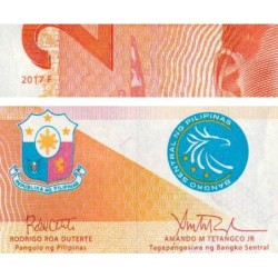 Philippines - Pick 206b_3a - 20 piso - Série C - 2017 F - Etat : NEUF