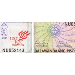 Philippines - Pick 214 - 200 piso - Série NU - 1611/2011 - Commémoratif - Etat : NEUF