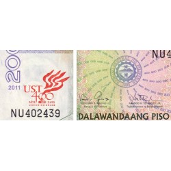 Philippines - Pick 214 - 200 piso - Série NU - 1611/2011 - Commémoratif - Etat : NEUF