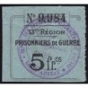 15 - Pirot 23 - Saint-Angeau - Officiers prisonniers de guerre - 5 francs - 1916 - Etat : TTB+