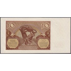 Pologne - Pick 94_1 - 10 zlotych - Série J - 01/03/1940 - Etat : SPL