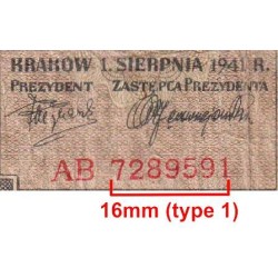 Pologne - Pick 99_1 - 1 zloty - Série AB - 01/08/1941 - Etat : TB-