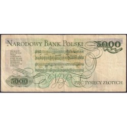 Pologne - Pick 150a_1 - 5'000 zlotych - Série E - 01/06/1982 - Etat : TB