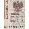 Pologne - Pick 173a_2 - 10 zlotych - Série DE - 25/03/1994 - Etat : SUP