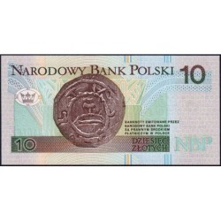 Pologne - Pick 173a_2 - 10 zlotych - Série JY - 25/03/1994 - Etat : NEUF