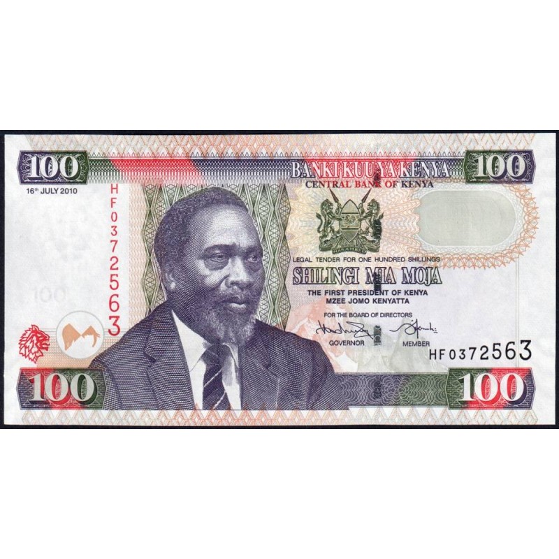 Kenya - Pick 48e - 100 shillings - Série HF - 16/07/2010 - Etat : NEUF