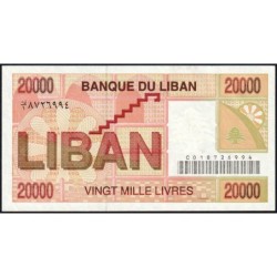 Liban - Pick 72_1 - 20'000 livres - Série C01 - 01/04/1994 - Etat : NEUF