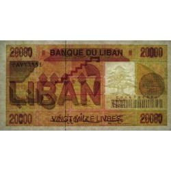 Liban - Pick 72_1 - 20'000 livres - Série C01 - 01/04/1994 - Etat : NEUF