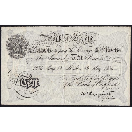 Royaume-Uni - Londres - Pick 336af - 10 pounds - Série K/168 - 19/05/1936 - Faux - Etat : TTB+