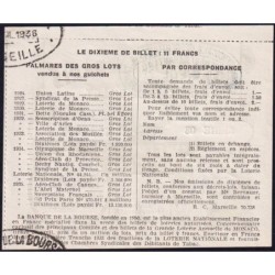 1936 - Loterie Nationale - Tranche spéciale - 1/10ème - Grand Prix de Paris - Etat : SUP+