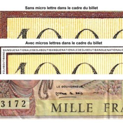 Djibouti - Pick 37e - 1'000 francs - Série A.004 - 1998 - Etat : TB