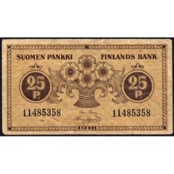 Finlande - Pick 33_1 - 25 penniä - 1918 - Etat : TB-