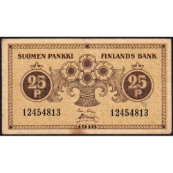 Finlande - Pick 33_3 - 25 penniä - 1918 - Etat : TB