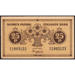Finlande - Pick 33_4 - 25 penniä - 1918 - Etat : TB